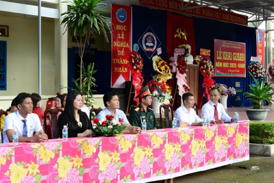 TRƯỜNG THCS QUANG TRUNG TỔ CHỨC LỄ KHAI GIẢNG NĂM HỌC 2025-2026